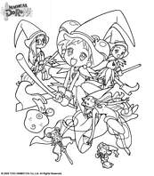 coloriage magical doremi et ses amies